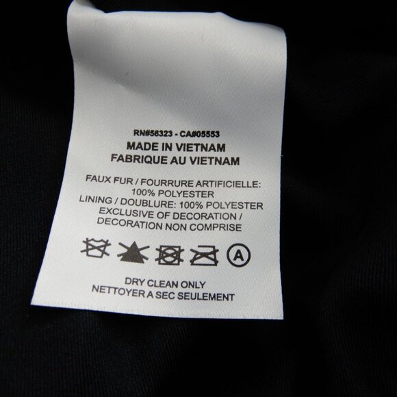 NIKE Faux Fur Plush Swoosh Teddy JACKET Size L Oversized Black Fossil Logo NEW - Picture 11 of 12